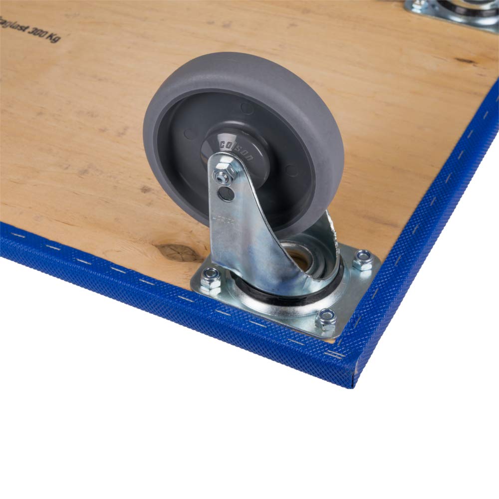 BB-Verpackungen 2 x Profi-Möbelroller Big 300kg 800 x 500 x 165 mm (2 Stück) | extrem stabil, wendiges Rollbrett, Antirutschbelag Transportroller und spurloses Rollverhalten