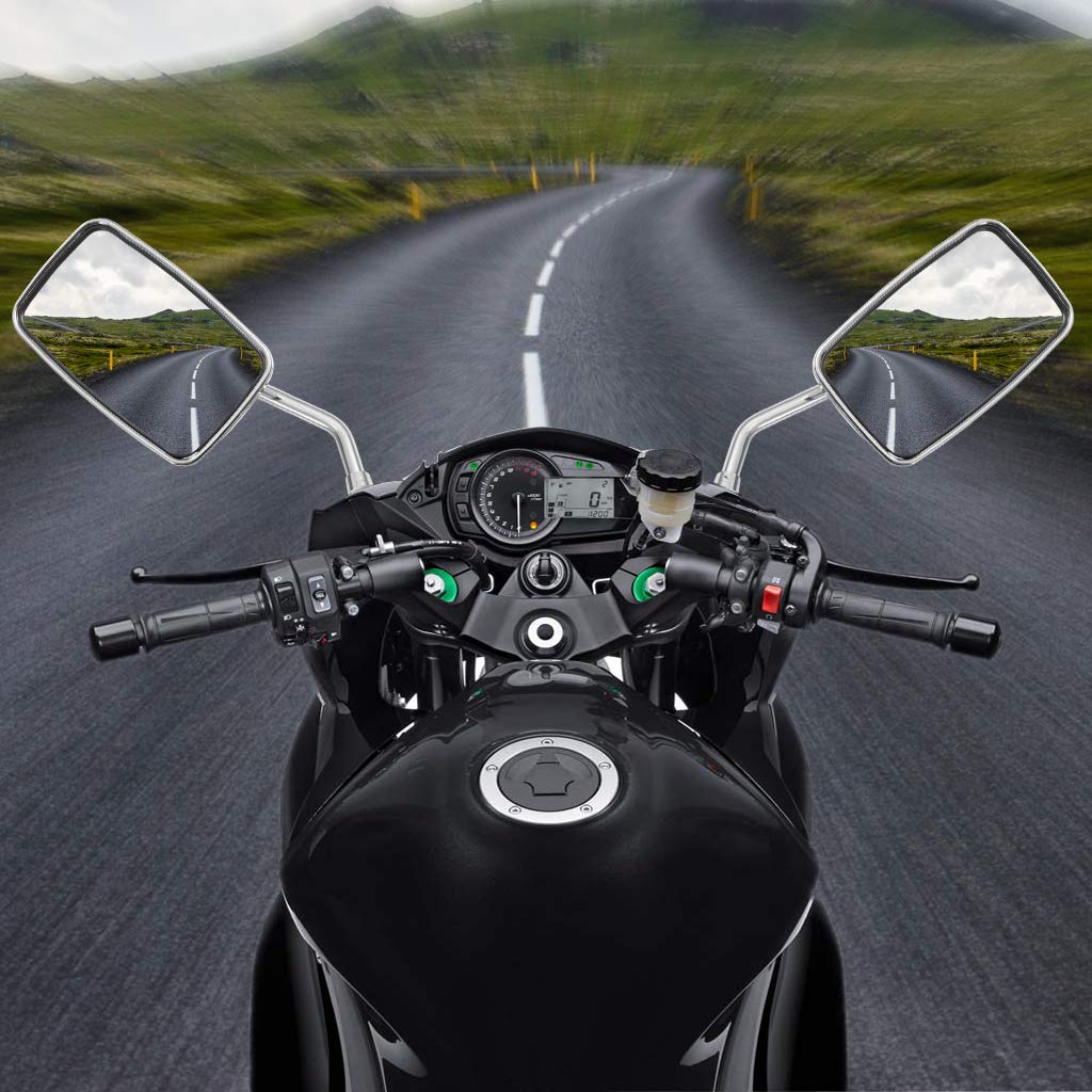 Snapklik.com : XYZCTEM Universal 10mm 360Rotation Chrome Rectangle ...