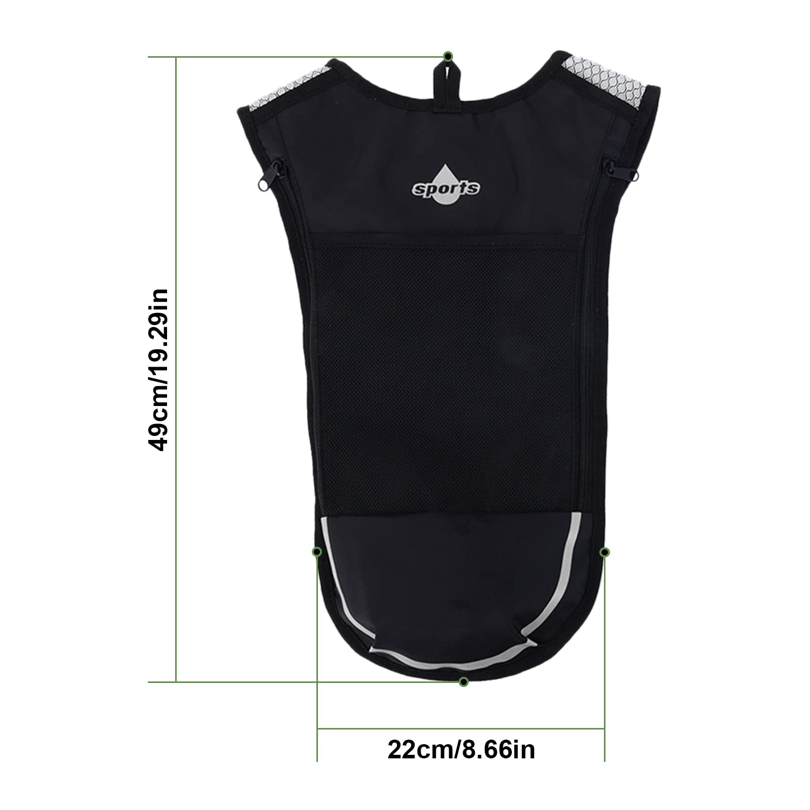 Paquete de 2 mochilas de agua con vejiga de hidratación de 2 litros sin BPA, bolsa de hidratación ligera de nailon para exteriores, uso para correr, senderismo, ciclismo, escalada para mujeres y hombres
