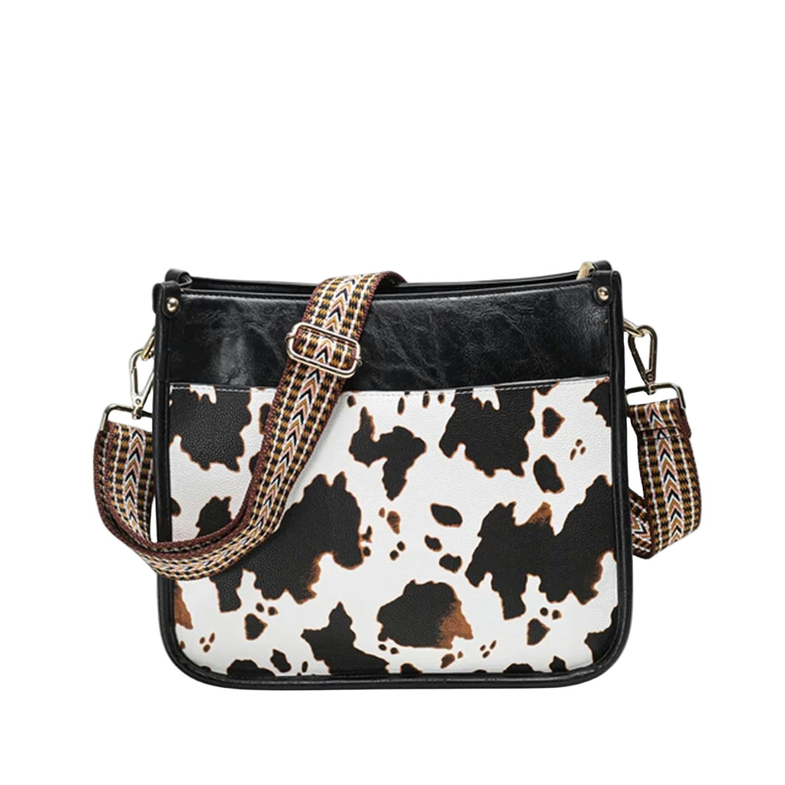 torby crossbody dla kobiet kobiety pasek torba kurierska moda krowa torba z nadrukiem urocza cukierkowy kolor mała torebka