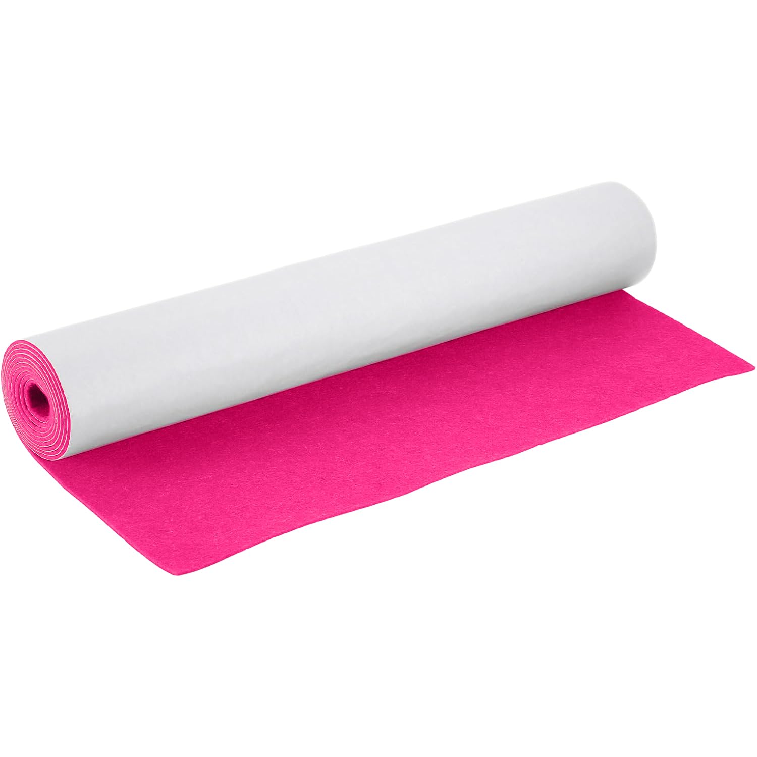 YNNHUDEEP Filz Selbstklebend Filzmatte Filzstoff Dunkelrosa - 40x220cm 1mm Dick Filzrolle DIY, für Schachtel-Liner Untersetzer Schubladenmatte Auto Filz Bilderrahmen Stuhlbein Tischbeine