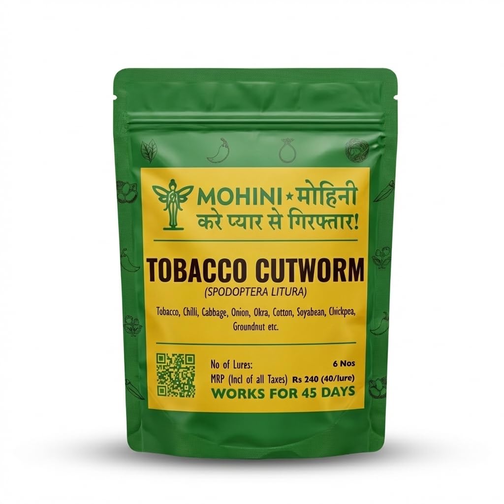 Tobacco Cutworm Lure (Pack of 6) | Effective Pest Control for Tobacco, Chilli, Cabbage, Onion, Okra, Cotton & More | Eco-Friendly Solution-picture-15