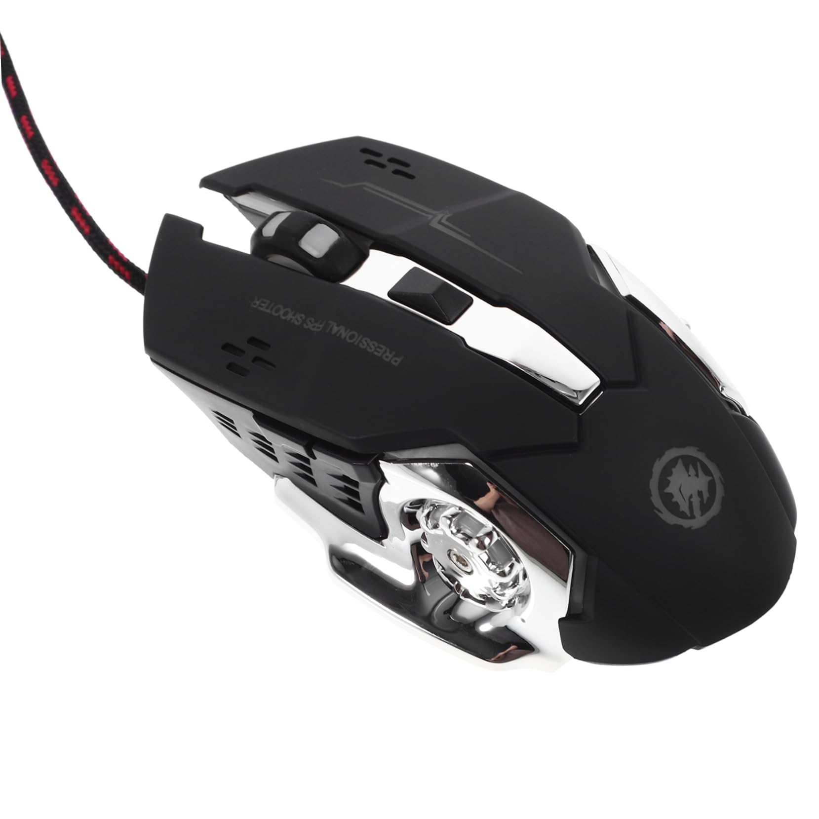 Gadpiparty 3pezzi Mouse Gaming Ergonomico Con Retroilluminazione Led Design Semplice e Comfort Dpi Compatibile Con Laptop e Desktop Materiale Resistente