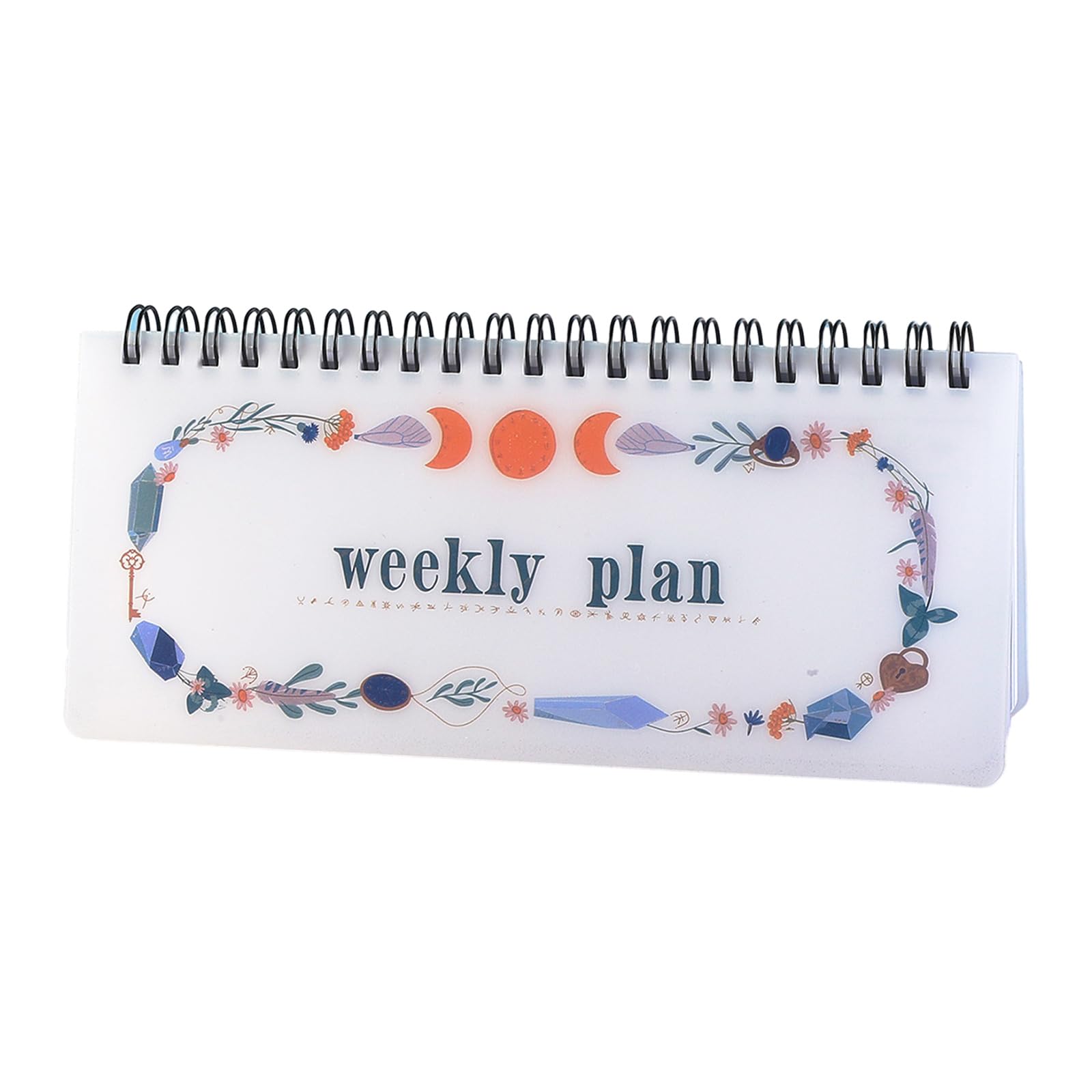 Weekly Planner with Tearable Page Twin-Coil Binding Undated Weekly Planner Notebook Appointment Diary for Women Men Home Schedule Book