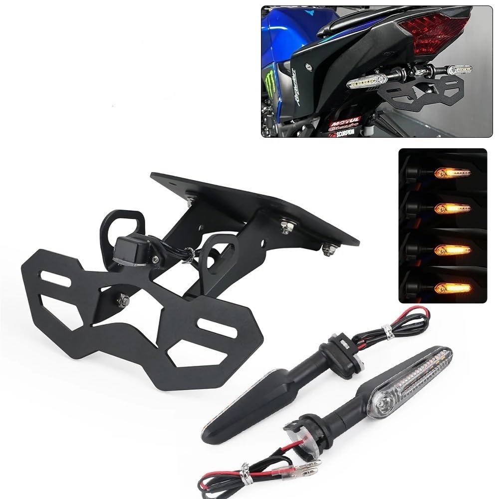 Wspornik tablicy rejestracyjnej LED płynące kierunkowskazy pasują do Yamaha(LED Turn Signal)