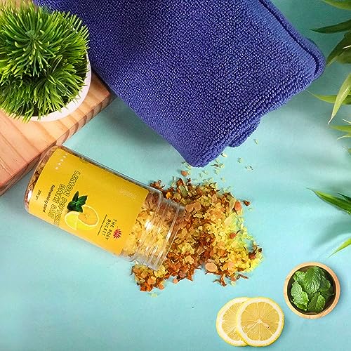 The Body Bucket Bath Salts-Pack of 3 | Combo of Lavender, Rose and Lemon Peppermint | Made with Pure and Natural Ingredients | For Soothing and Relaxion Bath | 200gms each - Image 4