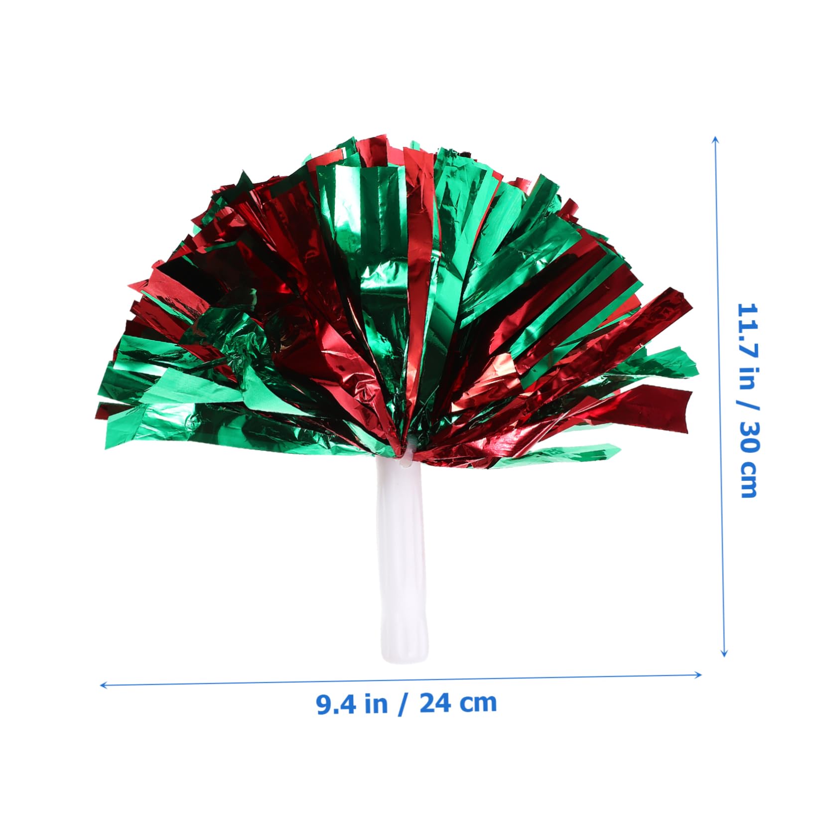 HANABASS Portable Cheerleading Props 6pcs Hand-cranked Pom Poms Cheerleading Accessories for Dance