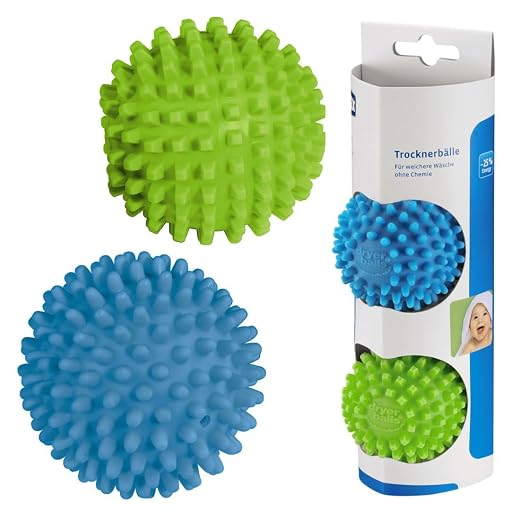 Xavax Temperaturbeständige Trocknerbälle, 2 Stück, blau/ grün