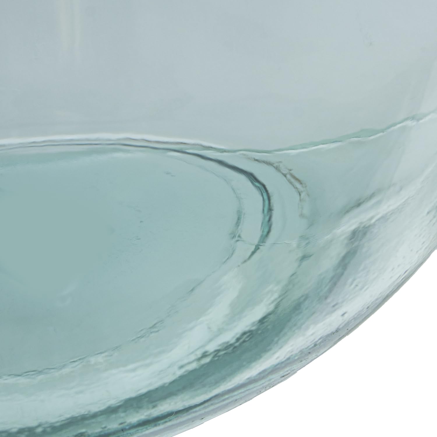 JARRÓN VIDRIO RECICLADO 32CM TRANSPARENTE IRREGULAR_°32X32CM BOCA:°5CM 11500CC