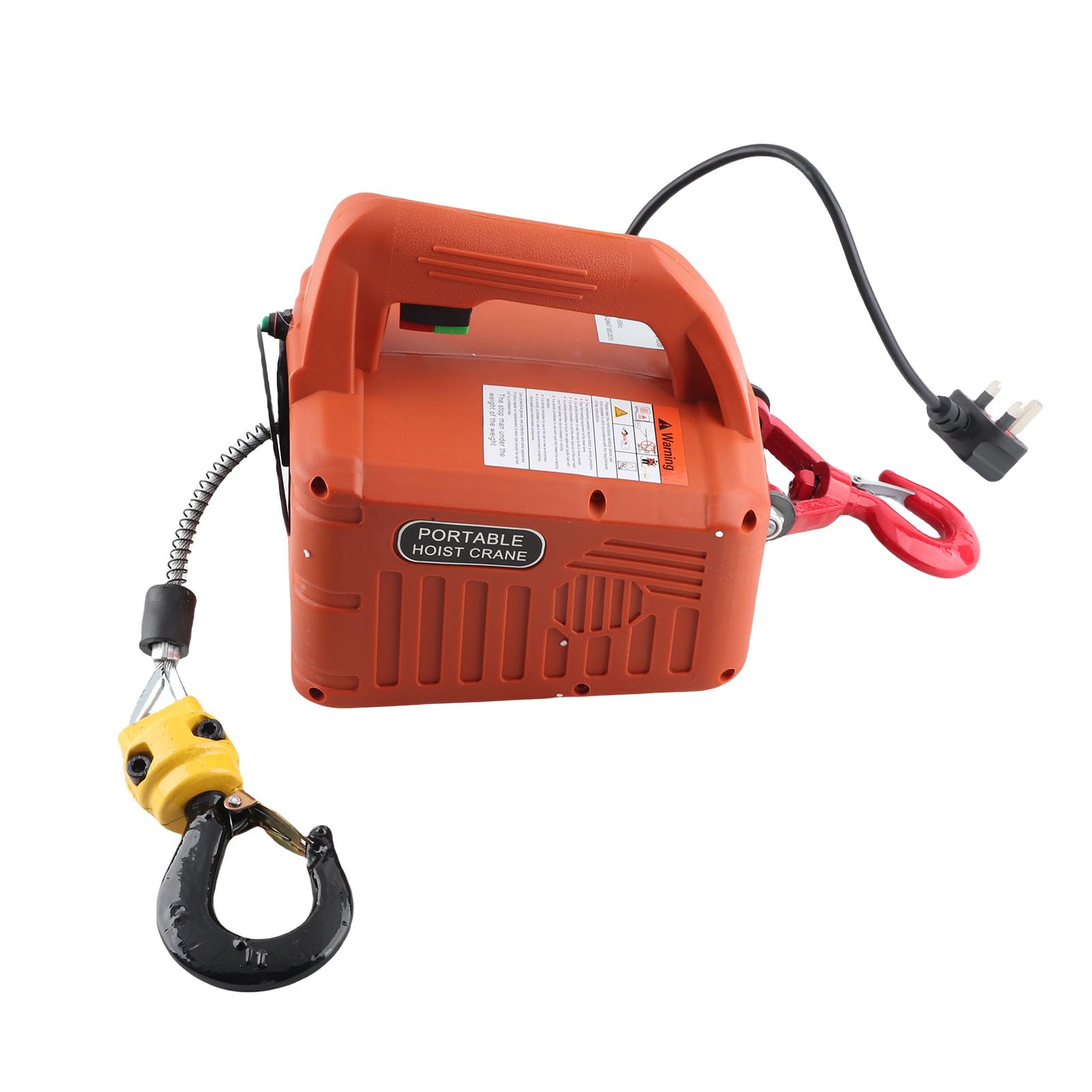 Elektryczna Wciągarka Linowa 1500W, Stal Ocynkowana, Wyciągarka do Ciężkich Prac, Wtyczka UE 220V