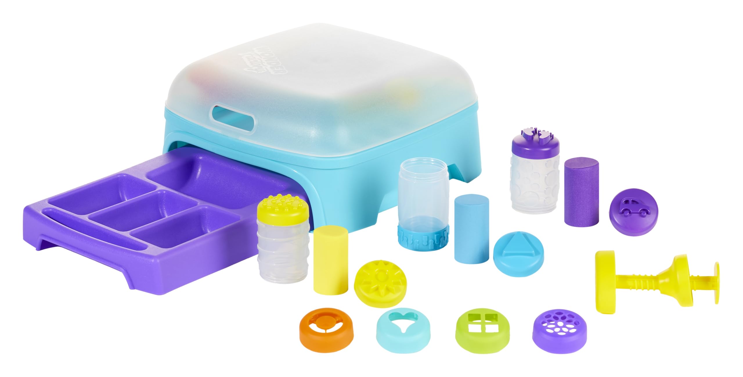 Wonder Factory Never Dry Dough Creation Station - Includes 8 Tubes of 59mL Dough, Colourful Modelling Compound, Does Not Dry Out, No Gluten, and Smells Nice, Creative Toys for Children