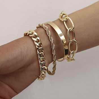 thick flat & oval chain bracelet 約23cm thick flat & oval chain bracelet 約23cm thick flat & oval