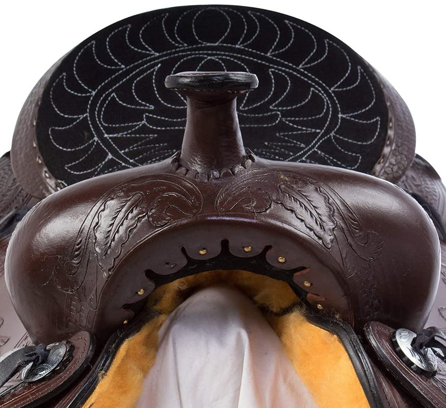 Leather Western Tack Set With Headstall ,Breast Collar