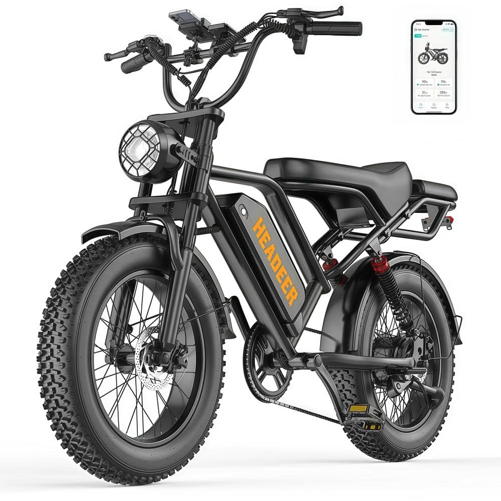 BK20 Fat Bike Bici Elettrica 20"x4,0 Adulti Unisex, Fuoristrada Urbana, CE EN15194 EPAC, Batteria Rimovibile 48V 20Ah, 5 Livelli Assistenza, Autonomia 80‑100km, Doppia Sospensione, Freni a Disco