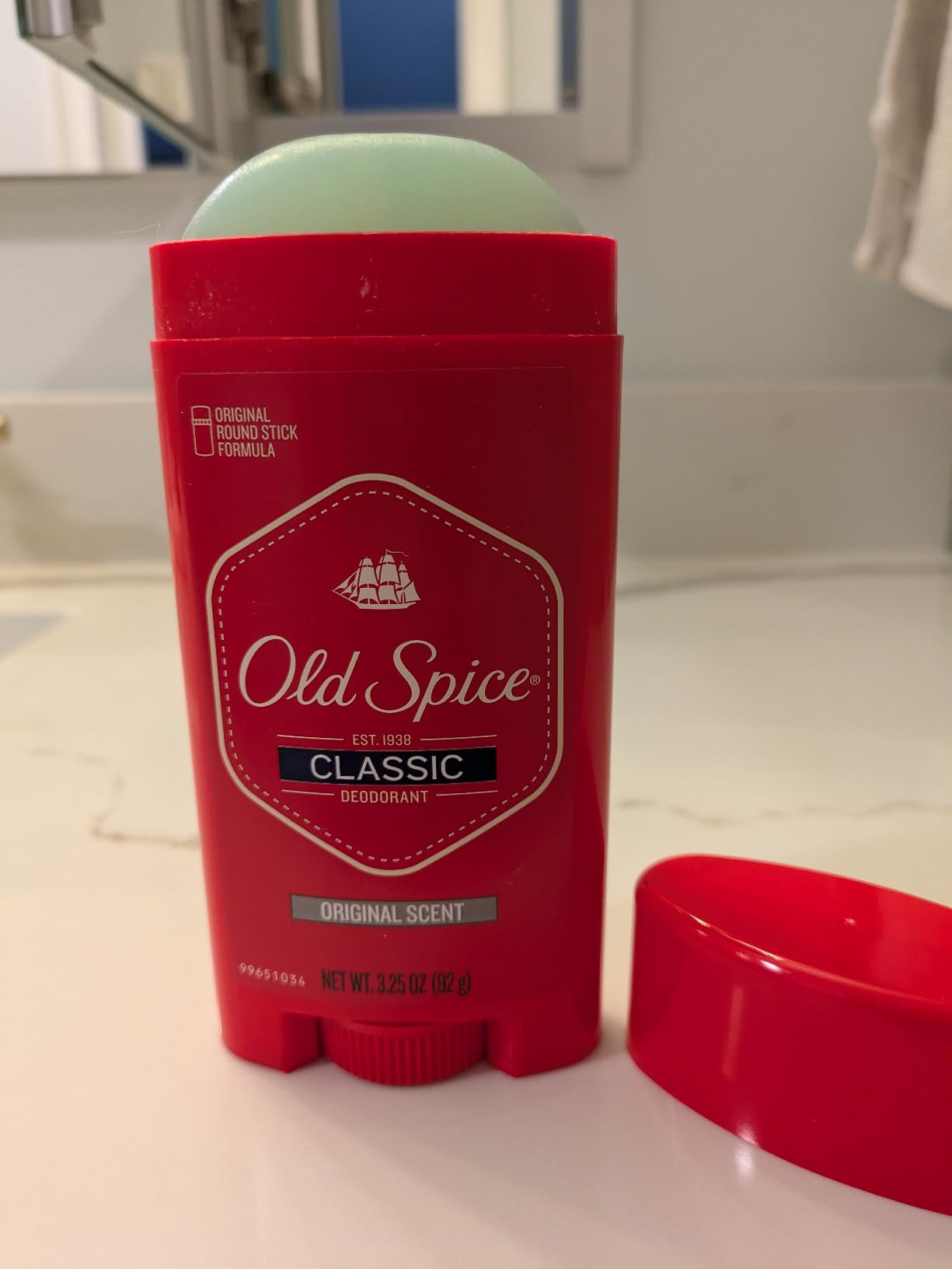 Old Spice Classic Deodorant for Men, 24hr Sweat & Odor Protection, Long Lasting Freshness, Clean & Masculine Fragrance, Original Scent, 3.25 oz