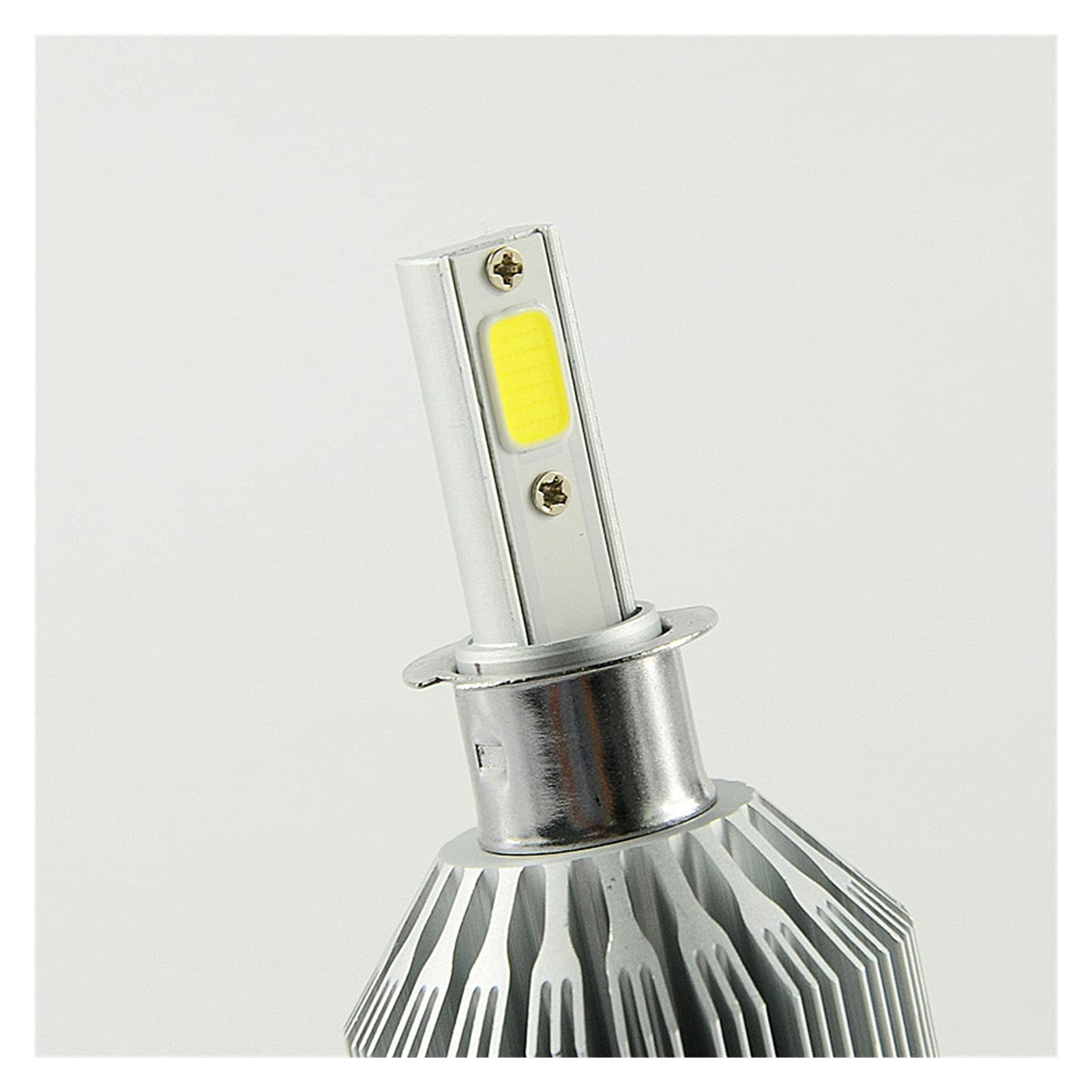 Żarówka ledowa LED H3 Super Power Reflektor Samochodowy Pojedynczy Zestaw żarówki Przednie światło Mgła Wymień Xenon 6000K Biały Kolor 6000LM 60W 2 szt