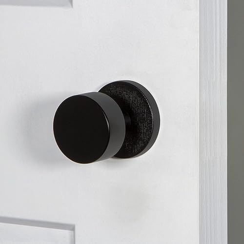 Miniatura 2 de Viaggio Circolo - Roseta de lino con pomo de latón Circolo en negro satinado