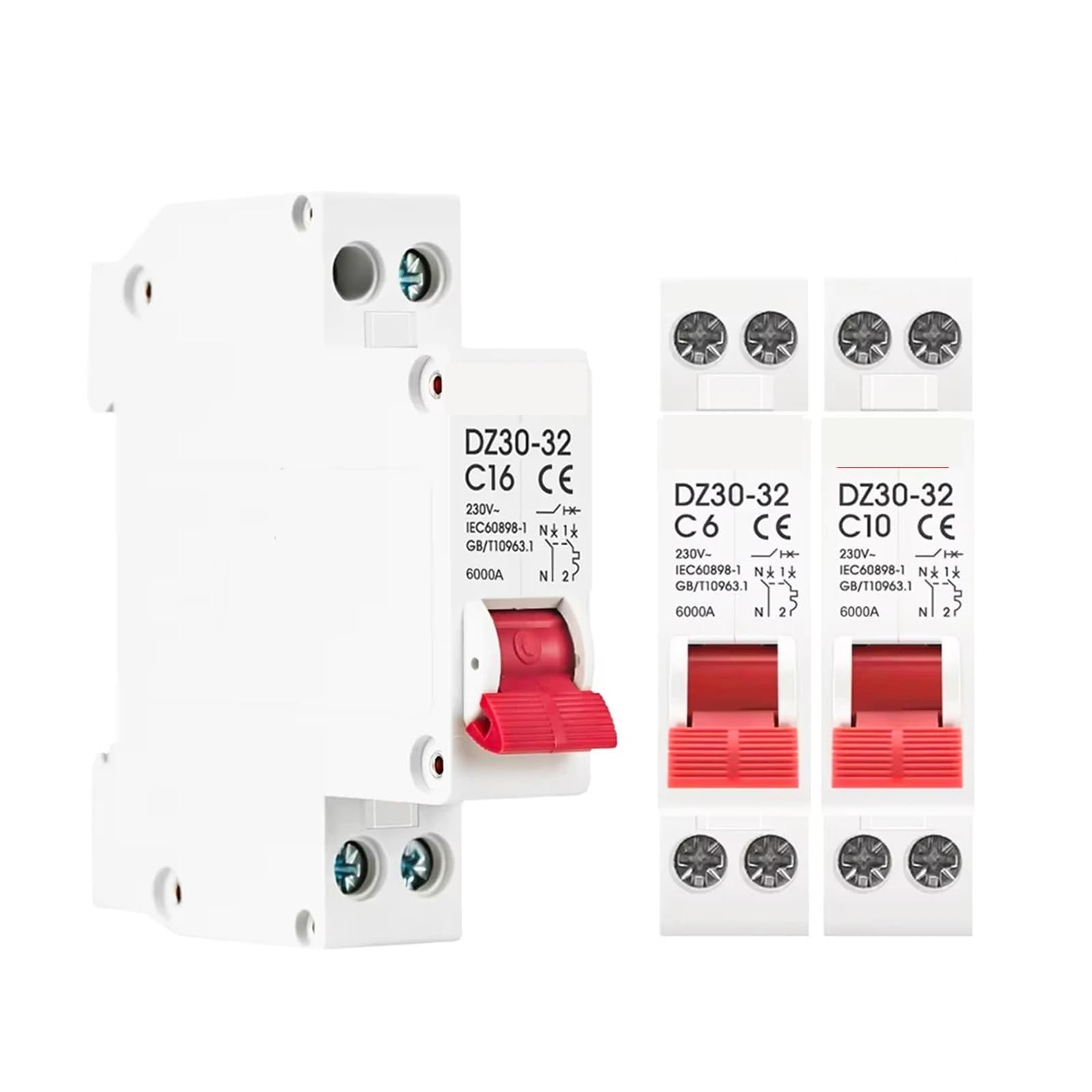 Compatible For MINI, Disyuntor MCB 6A 10A 16A 20A 25A 32A