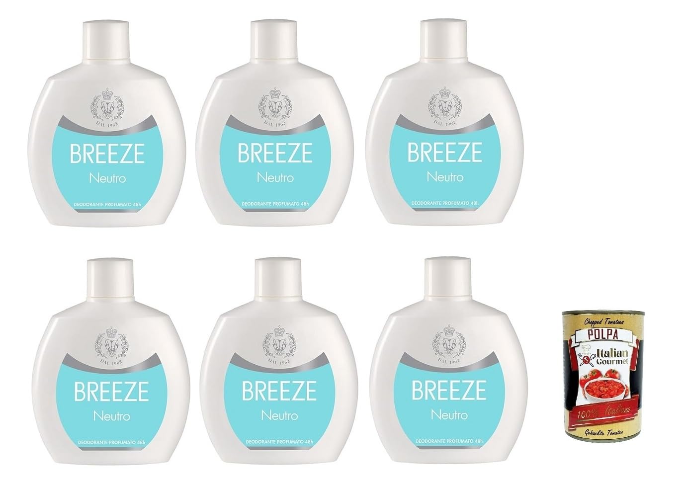 Italian Gourmet Neutro Deodorante Squeeze Deo ohne Aluminium 48h 6 x 100ml
