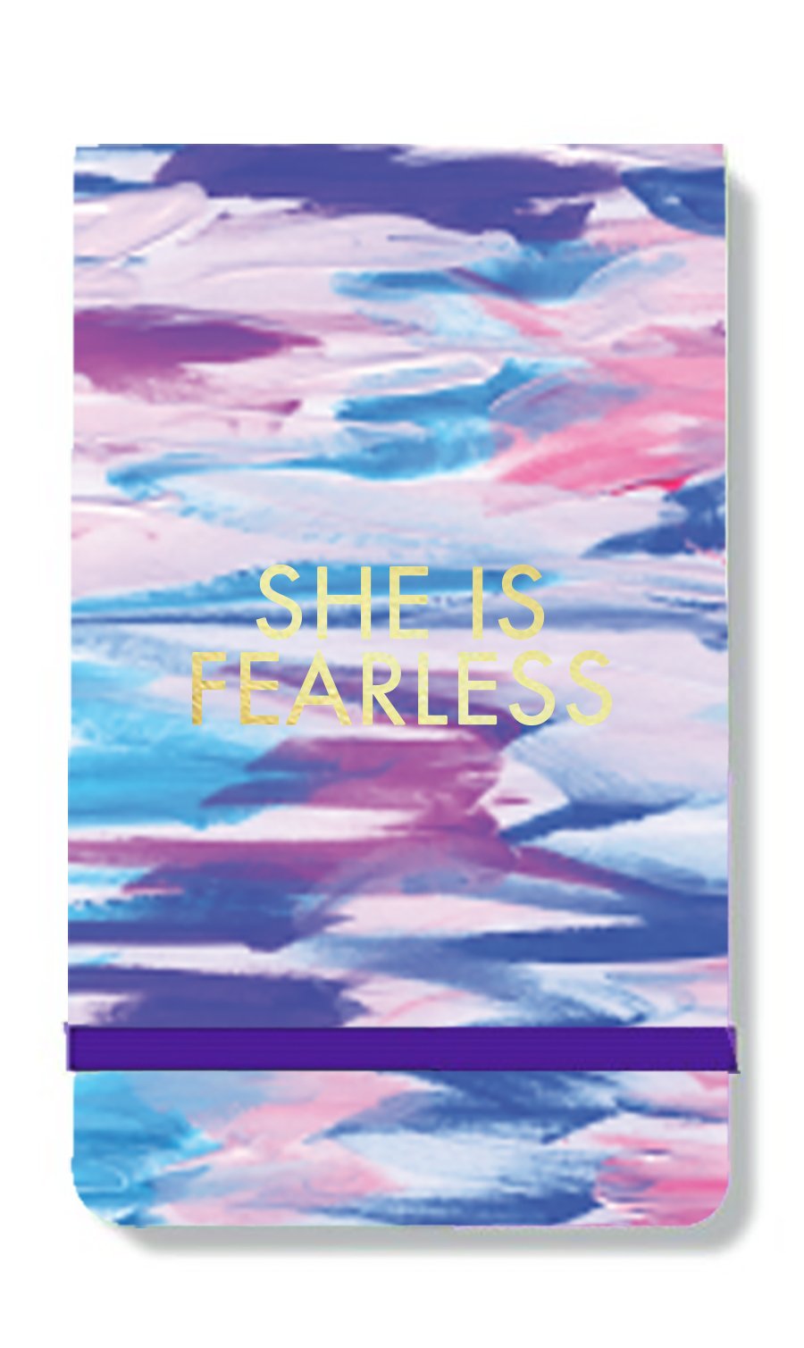 Mary Square She is Fearless Purse Notepad,  6 x 3.5 x 0.5 inches, Multicolor