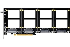 glotrends PU41 Quad U.2 SSD to PCIe 4.0 X16 Adapter
