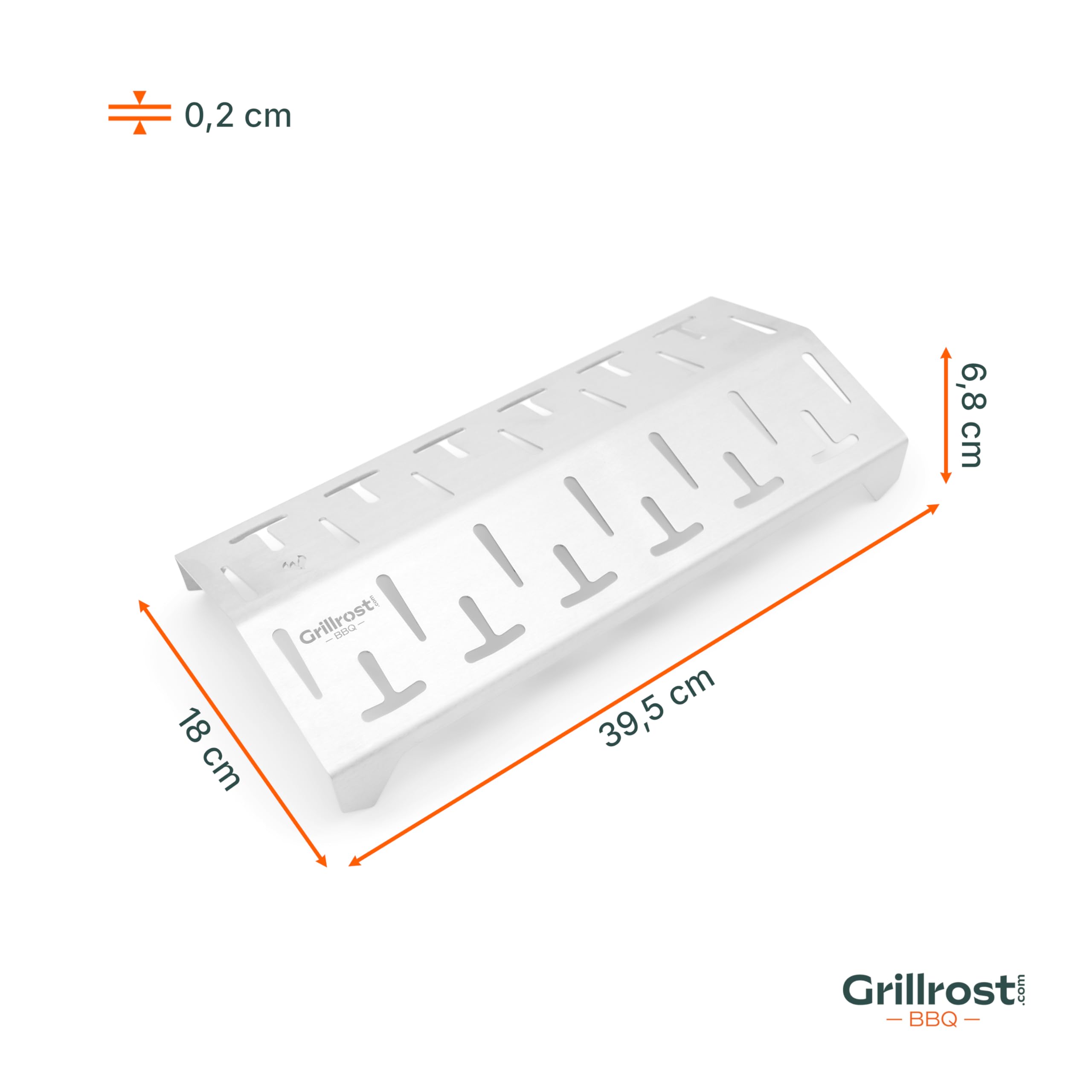 Grillrost.com Das Original Aromaschiene passend für Otto Wilde G32 - Gleichmäßigere Wärmeverteilung und weniger Fettbrand