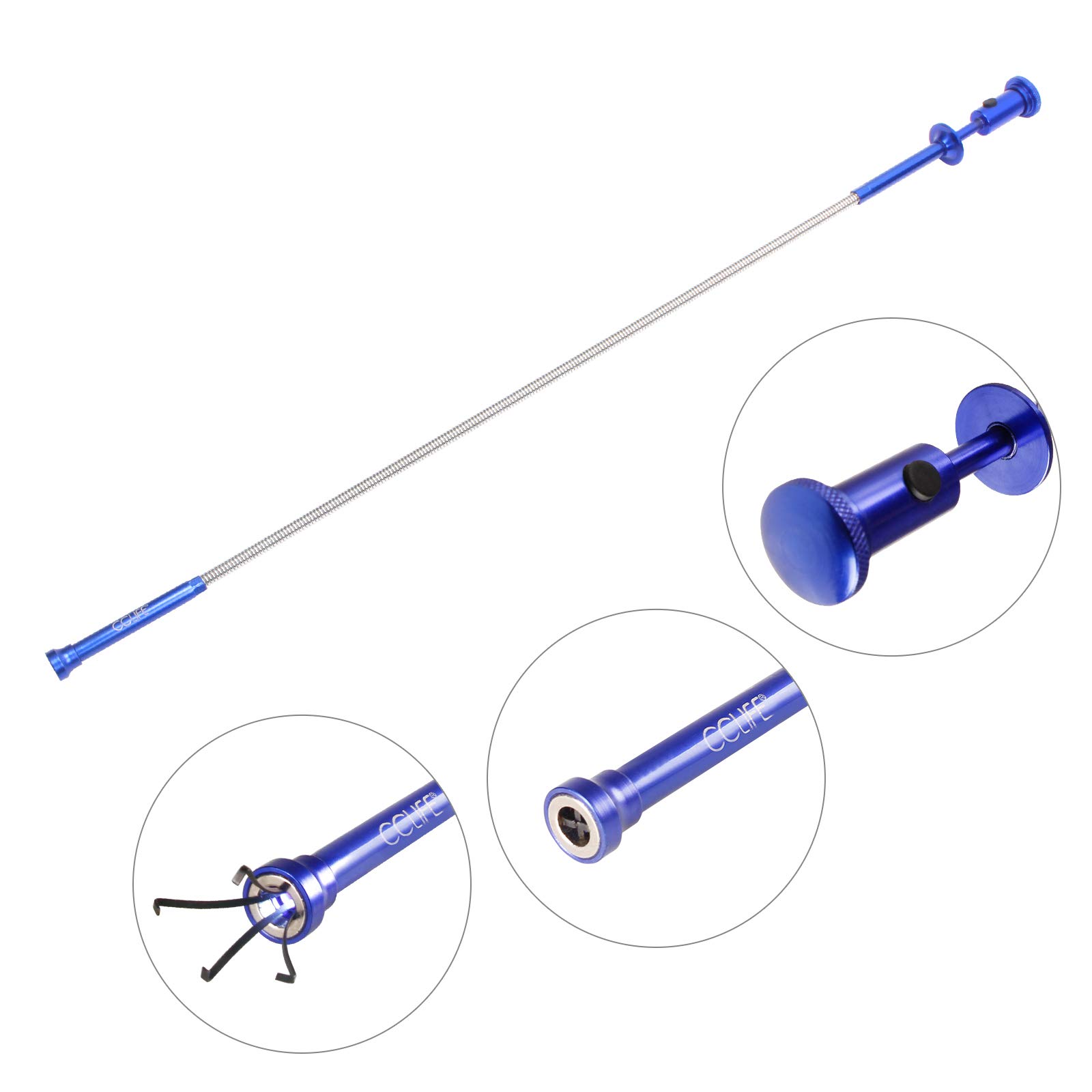 CCLIFE Kit de 7 pièces aimant telescopique - miroir telescopique mecanique LED