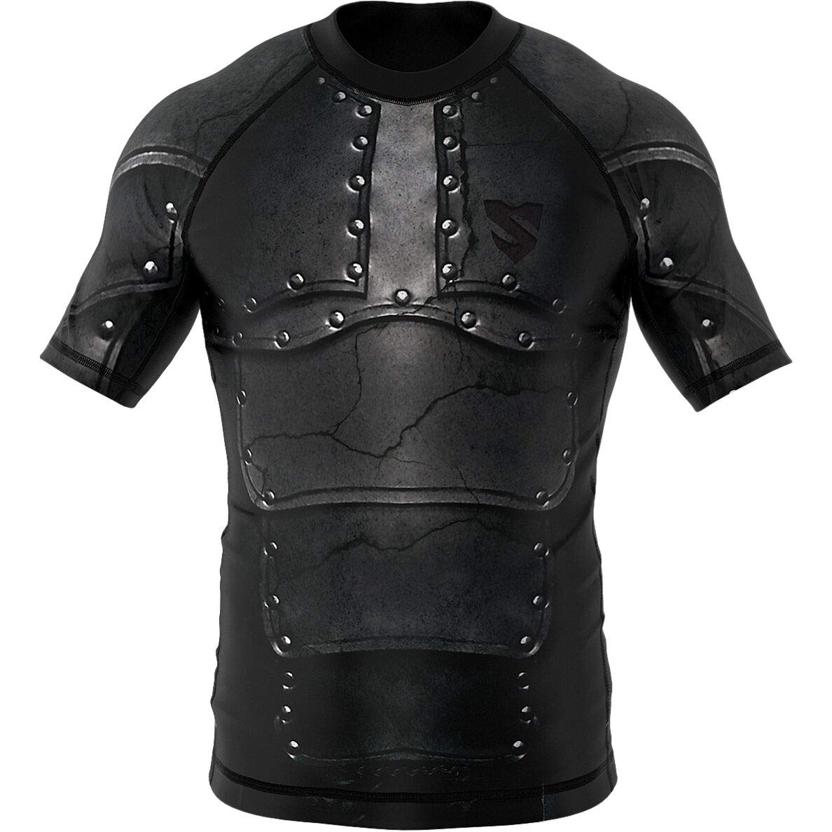 SMMASH Helion Rashguard Hombre Manga Corta, Camisetas Hombre para MMA, Artes Marciales, Krav Maga, BJJ, K1, Karate, Material Transpirable y Antibacteriano — view 28