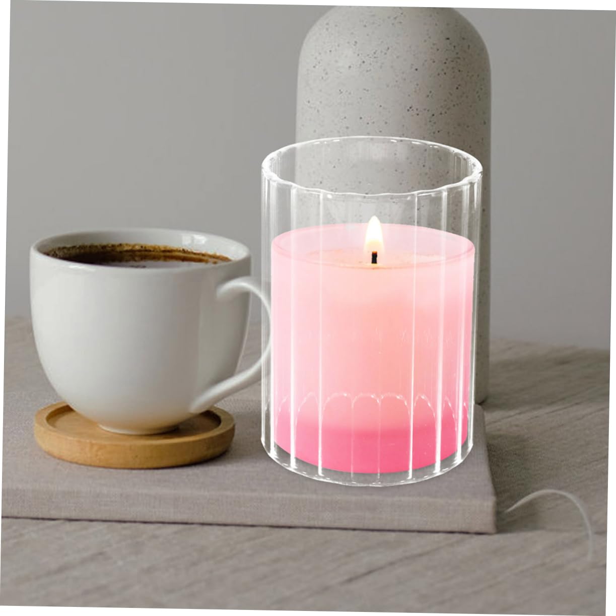 Amazon.co.jp: Alipis 防風ガラスキャンドルホルダー エッフェル