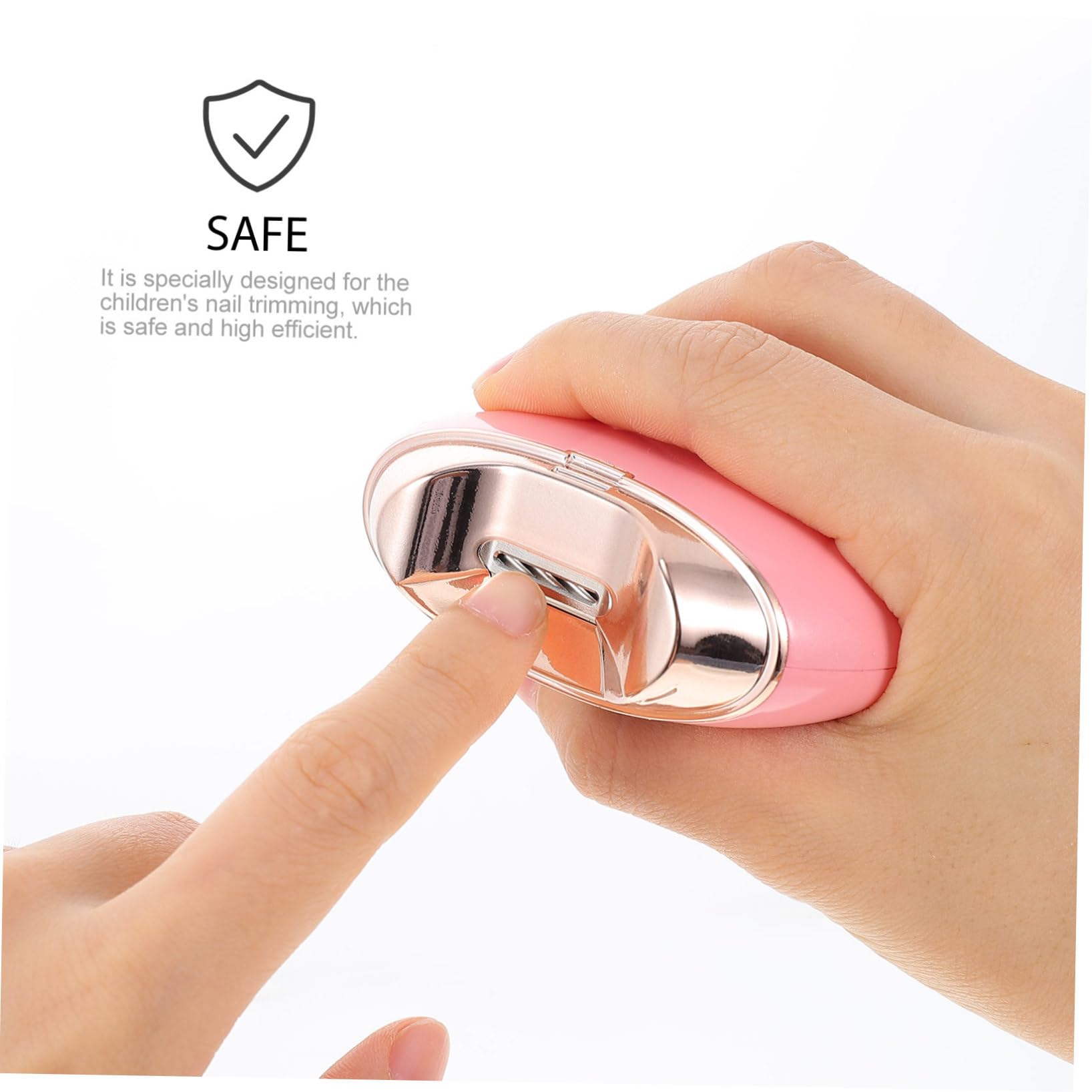VICASKY 1 Set Juego de Corte de Uñas Herramienta de Pedicura con Cepillo y Reemplazos Seguro para Niños y Adultos con Carga USB