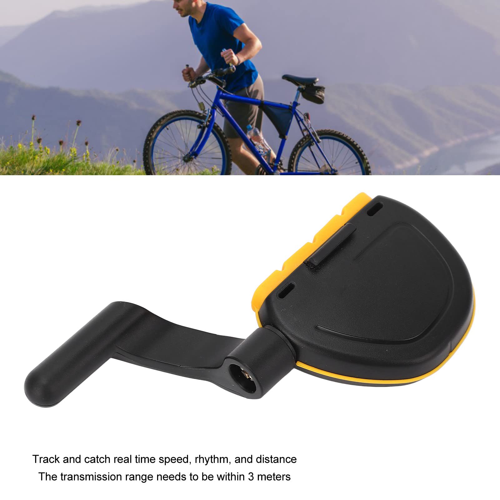 Sensor de cadencia y Velocidad IPX4 Sensor de Velocidad de Bicicleta Universal 4.0 + Seguimiento en Tiempo Real para Entrenamiento de Ciclismo en Interiores Uso en Gimnasio