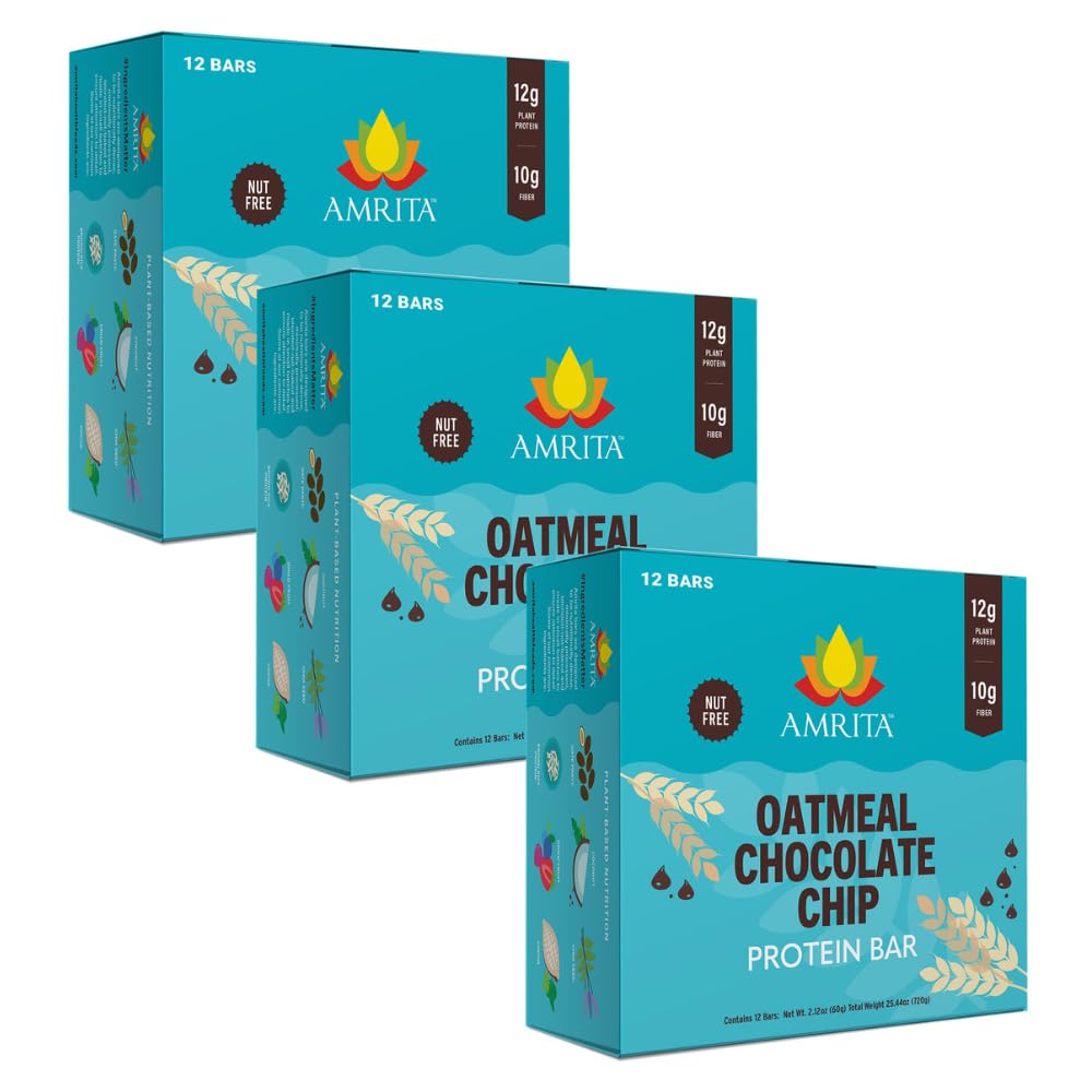 Amrita Nut Free Vegan Protein Bars 12 Pack, 12g Plant Based, Gluten Free — Amazon image 15