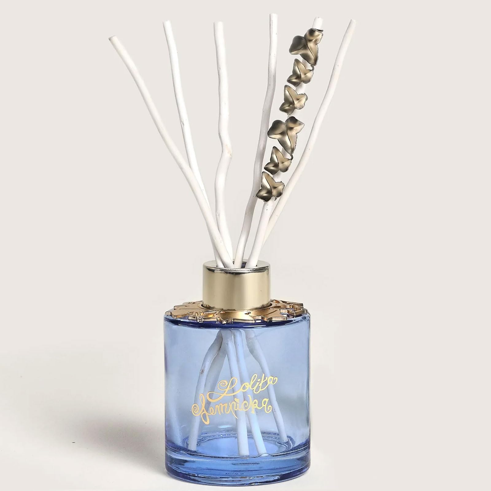 MAISON BERGER Bouquet Parfumé Lolita Lempicka 100 ML, Violet | Flacon violet délicat, brins de saule naturels, diffusion passive sans flamme, jusqu'à 6 semaines, bijou doré
