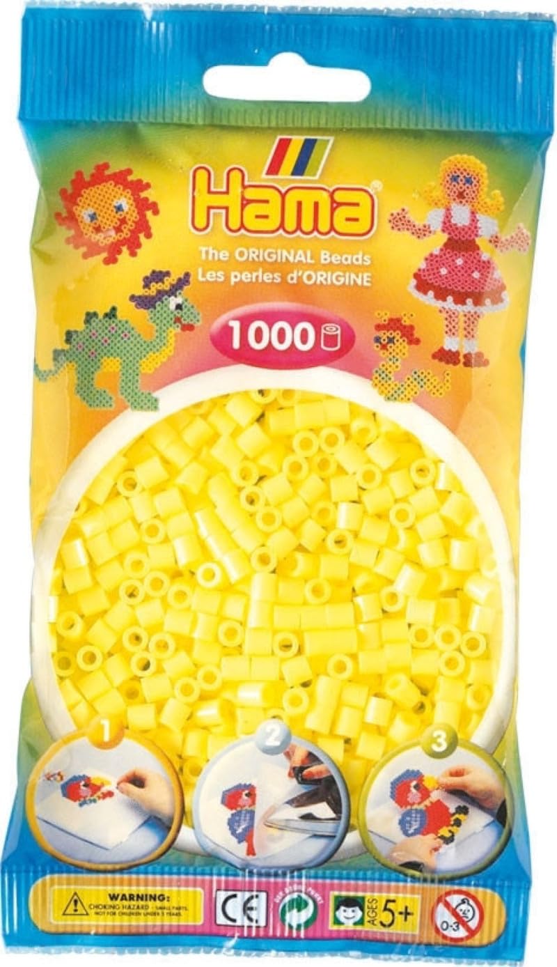 Hama Midi Beads Pack of 1000 - Pastel Yellow โ image 1