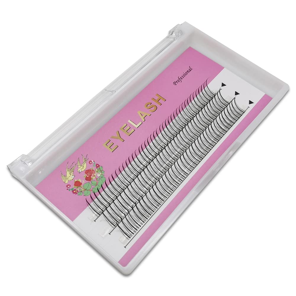 Fishtail Eyelash Extensions Mix Length Single Cluster Fans Eyelashes Fashion Fish Tail Fairy Eyelashes C Curl Super Natual Grafting Eyelash Dovetail Fly Eyelash Sharp Spikes/ A/M Type /25D Lashes
