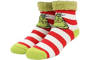 Grinch Face Women's Quarter Crew Ankle Socks