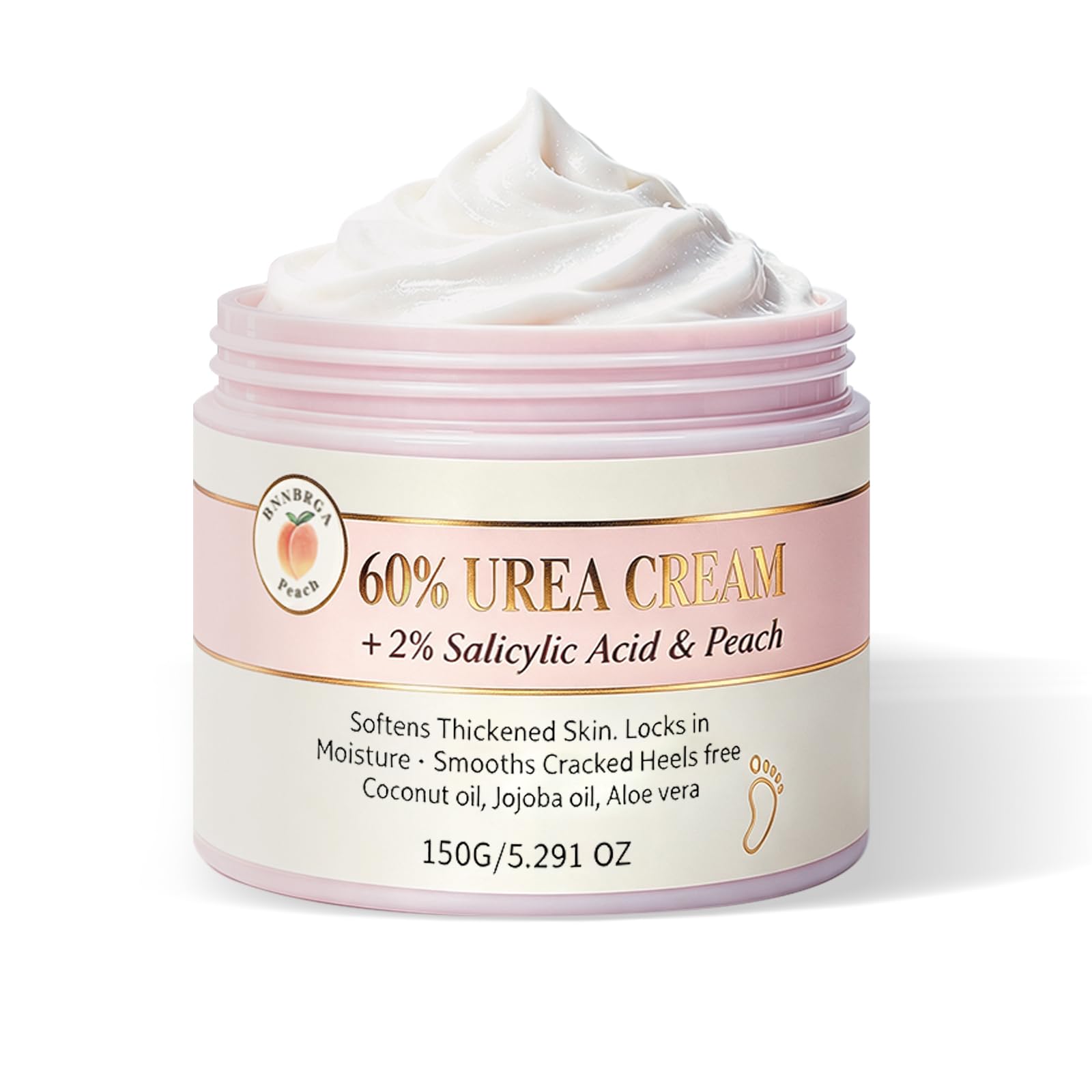 Urea Cream 60 Percent for Feet Maximum Strength, 2% Salicylic Acid, 5.29 oz