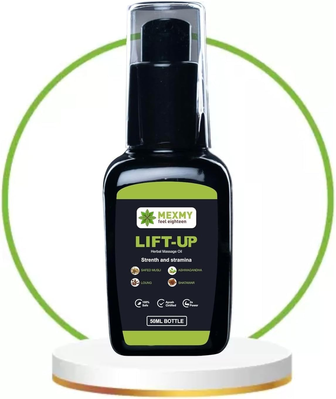 ZENTUM Lift-UP Massage Oil for Men 100% Pure and Natural - 50 ml | Original Lift up Oil | Ayurvedic Lift UP Oil for Men