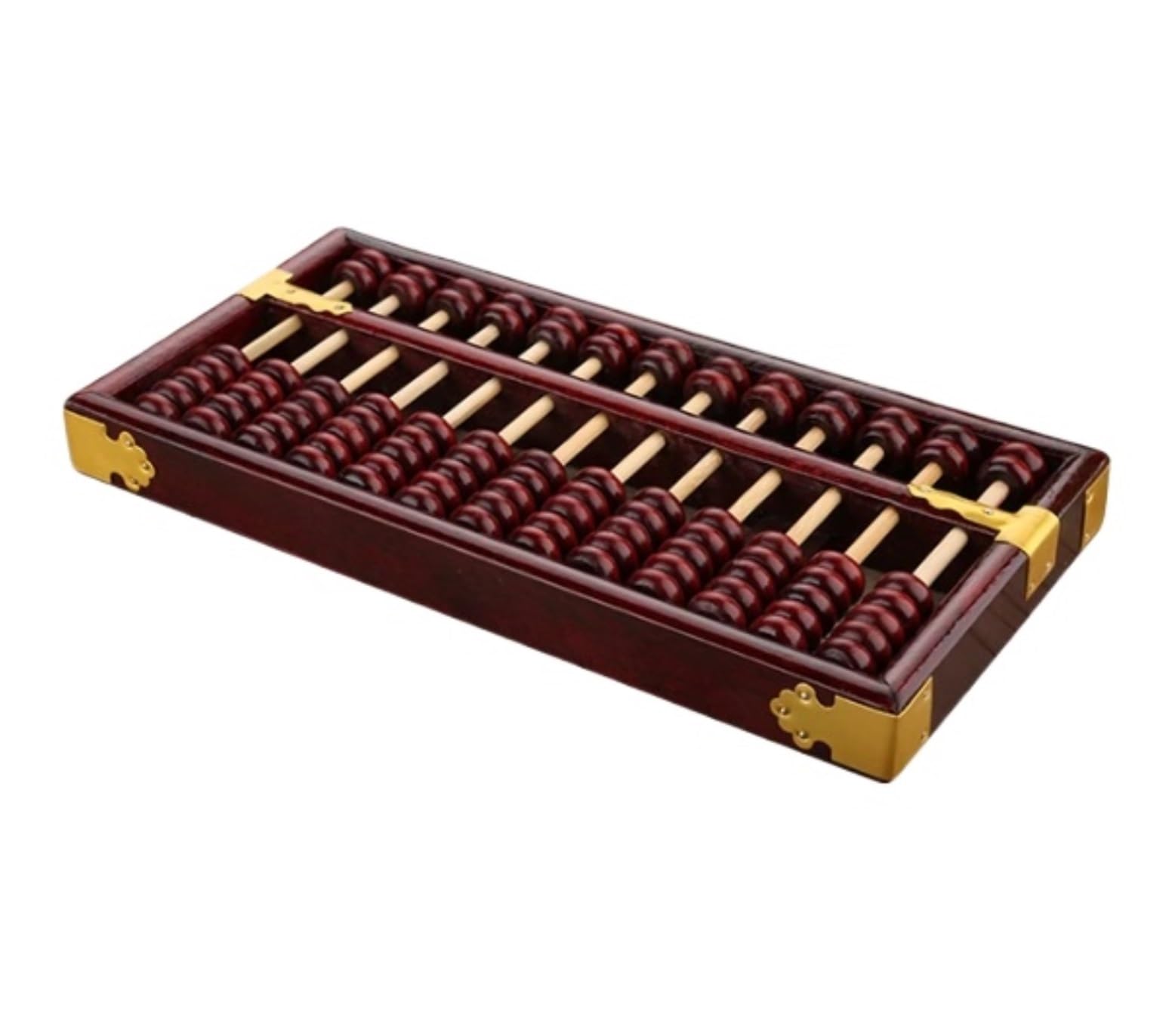 zabawki antystresowe dla dzieci, Standardowy kalkulator Abacus Professional 13 kolumnowy Narzędzie funkcjonalne i edukacyjne 1 szt(Rosso)