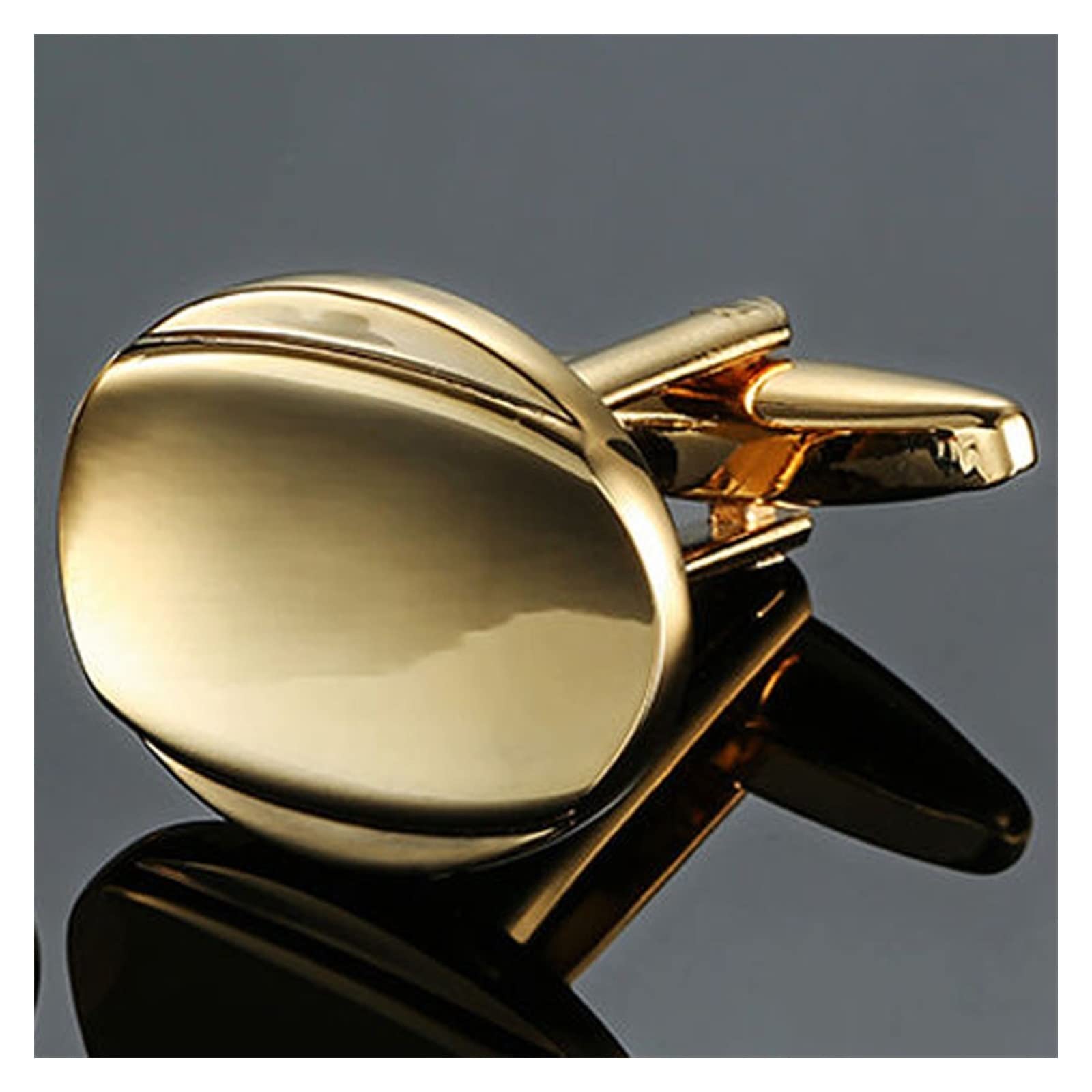 Anzug Manschettenknöpfe Herren Hemd Manschettenknopf Kupfer Silber Metallic Schwarz Emaille Manschettenknöpfe Hemd Manschettenknöpfe (Metallfarbe : 3)