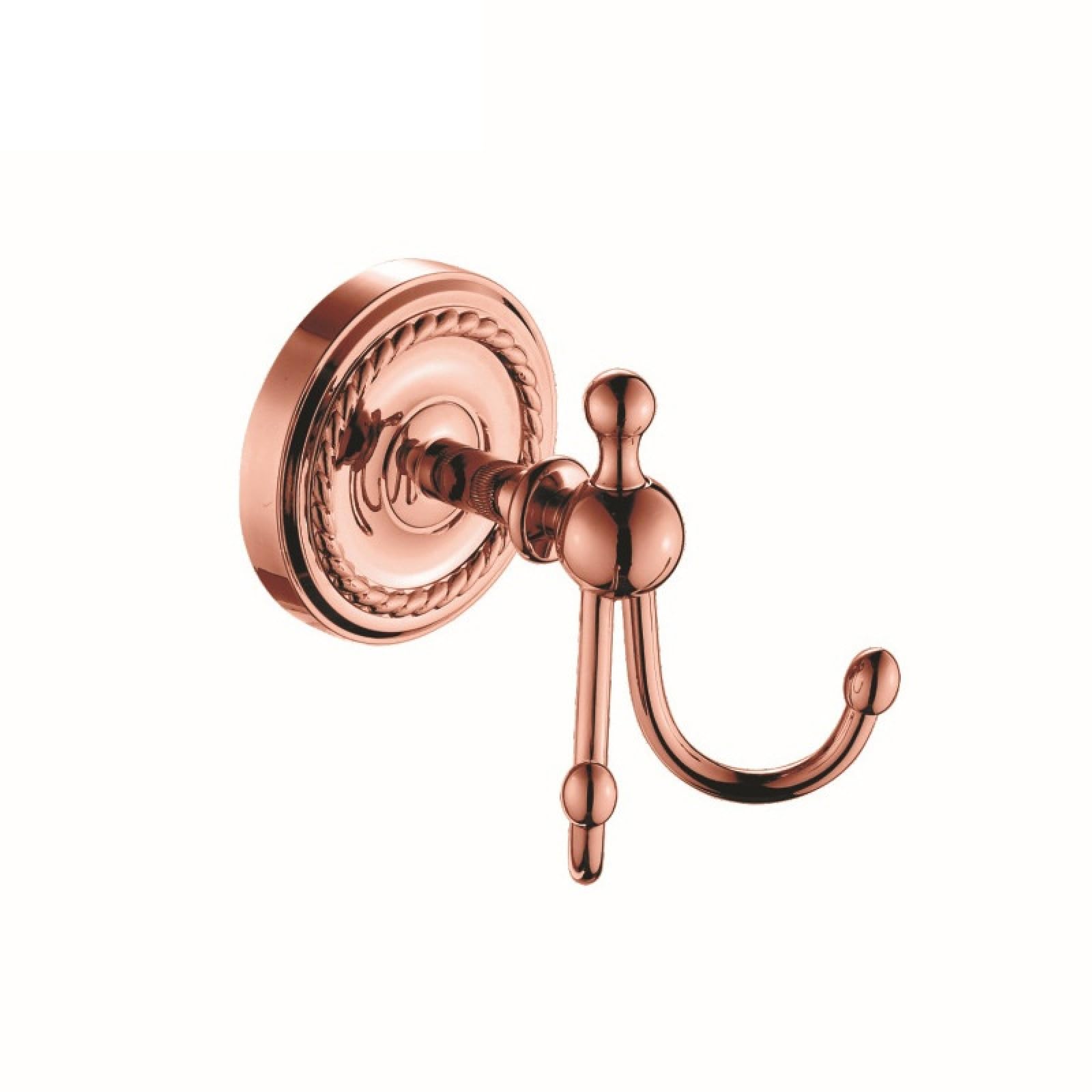 Fanjubei Gold Brass Rose Bathroom Pendant Set, Clothes Hook