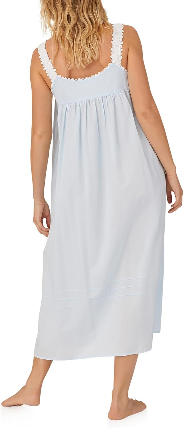 Eileen West Queen Anne’s Lace Womens Sleepwear & Loungewear – Heirloom Dream Collection - 100% Cotton Lightweight Nightgown - Image 3
