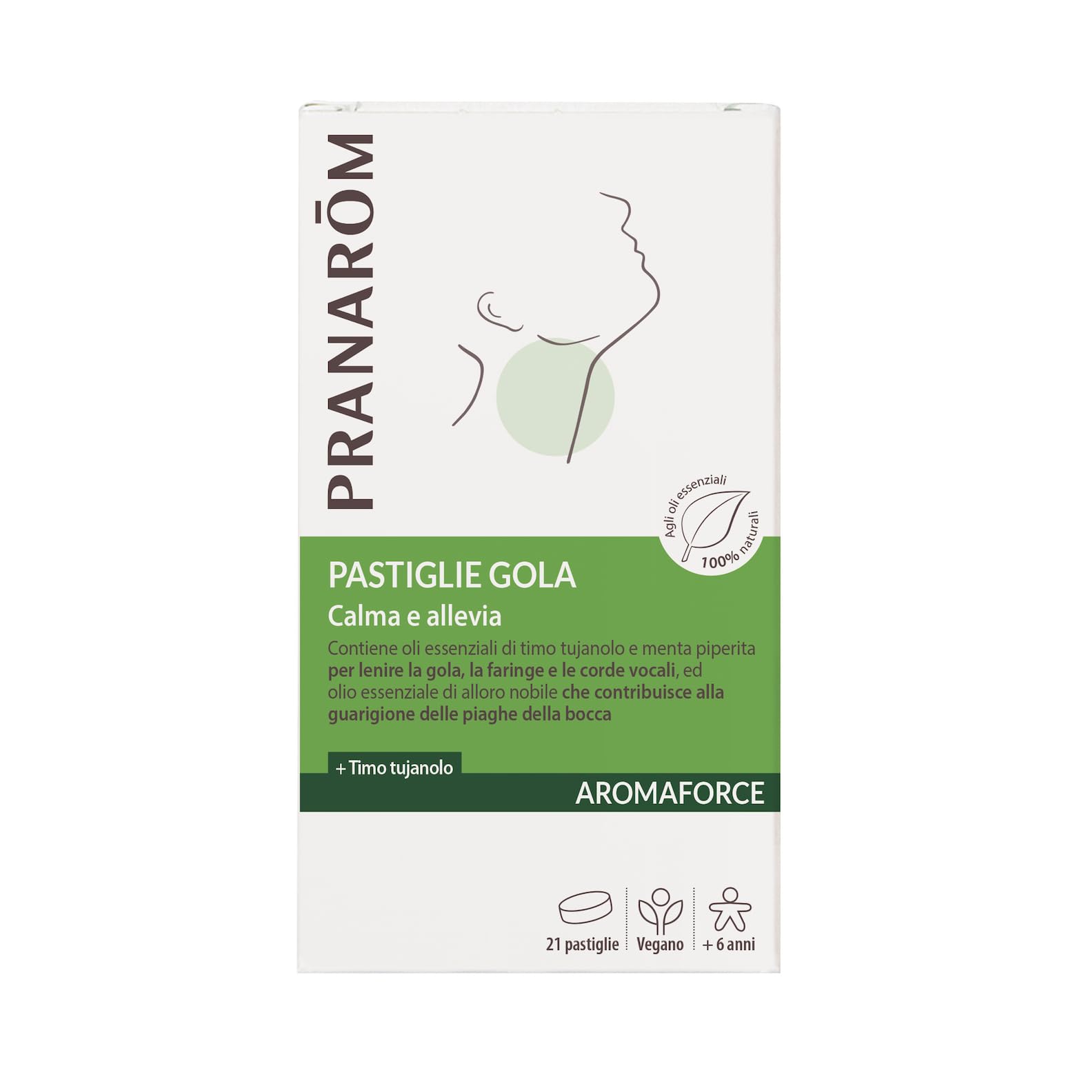 PranarôM Aromaforce Pastillas Calmantes Garganta 21Uds-image