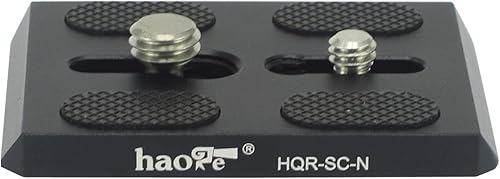 Miniatura 2 de Haoge HQR-SC-N Placa de liberación rápida para cámara Sachtler Video DV 8100, DV10 3+3, DV10 5+5, FSB6T, FSB8T, FSB-10T Cabezal fluido trípode