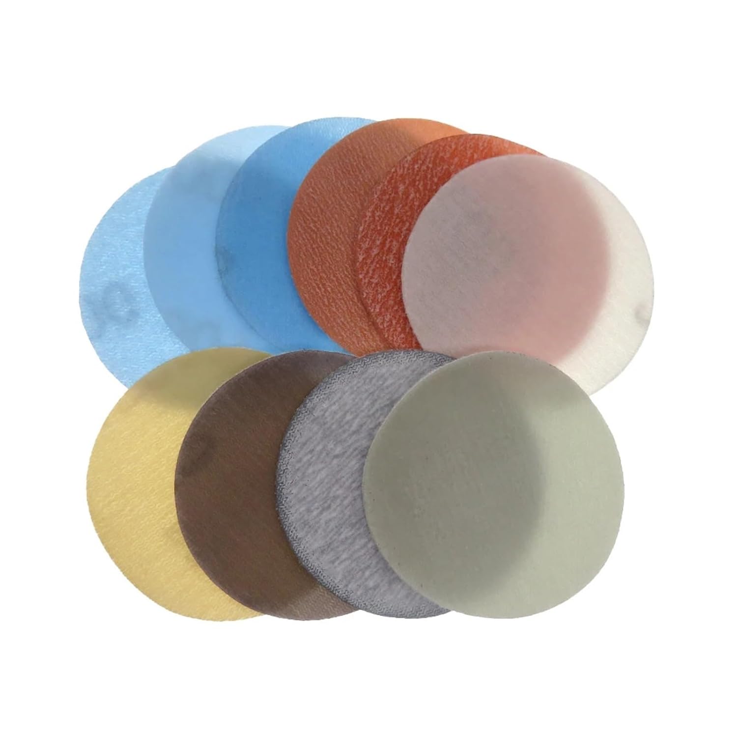 2 Inch Soft Superfine Sanding Disc 50mm Hook Loop Wet Dry Sandpaper 600-5000 Grits 30Pcs/Set(3000Grit)