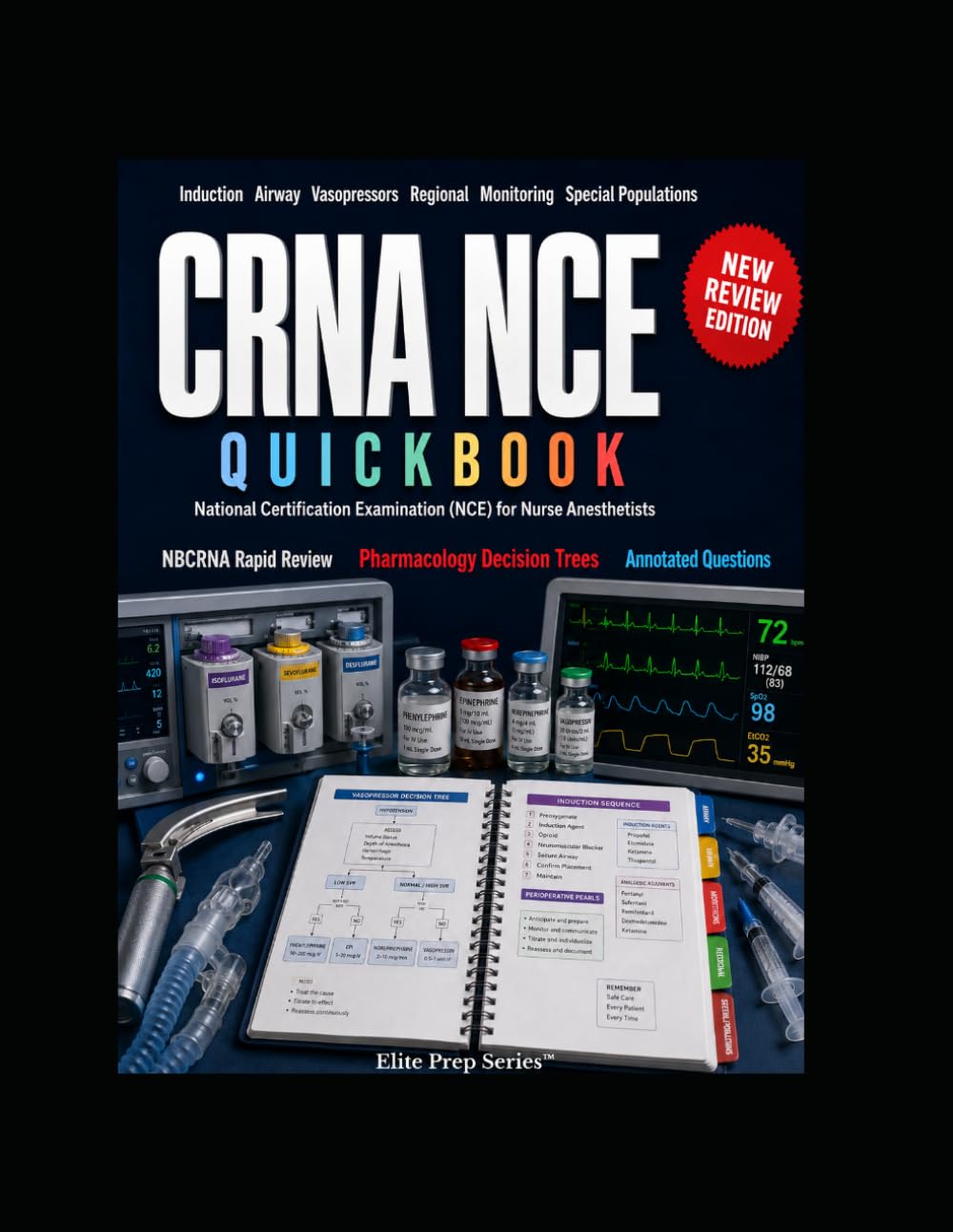 CRNA NCE Quickbook: NBCRNA National Certification Exam Rapid Review with Pharmacology Decision Trees