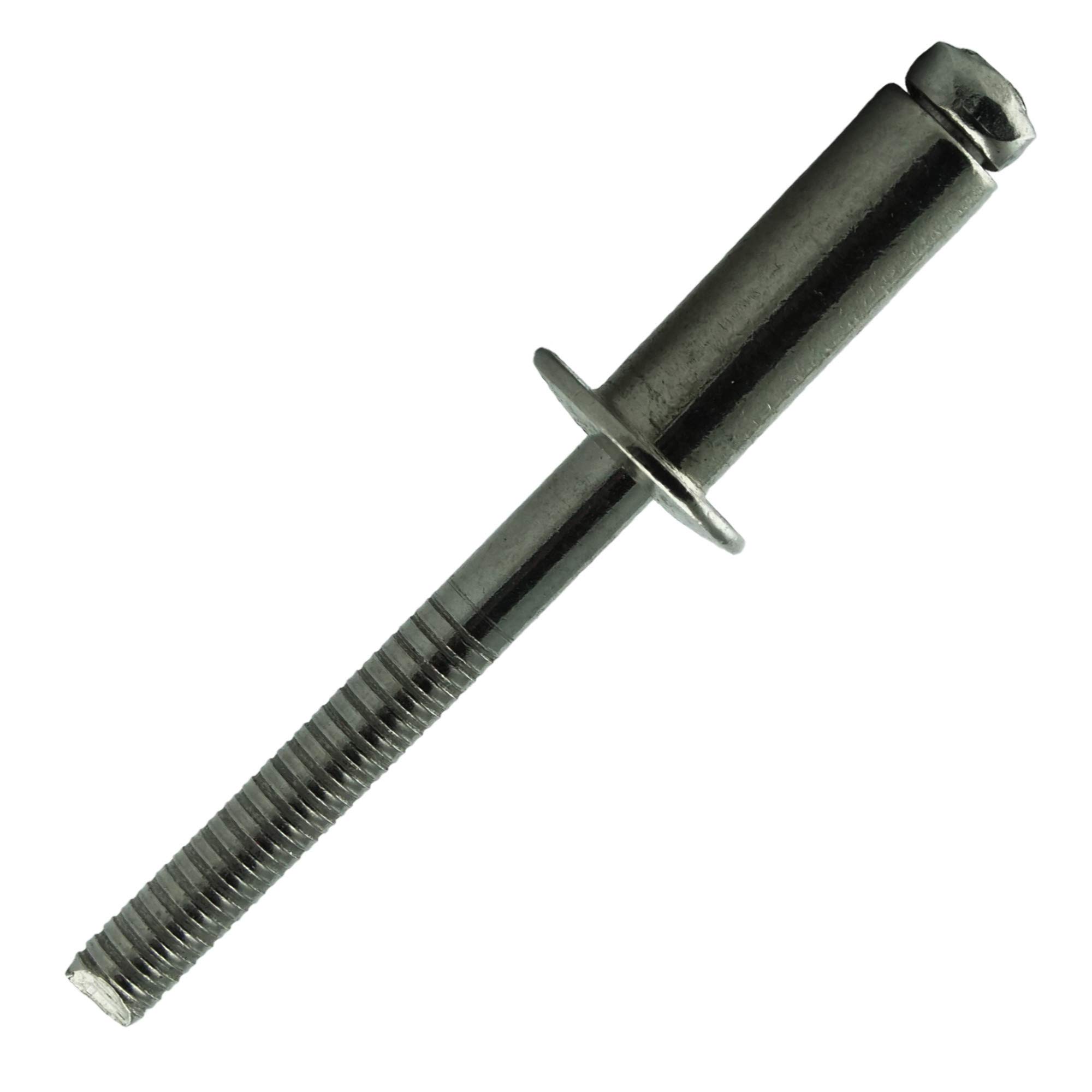 3 X 10 mm (50 Stück) Blindniet mit Flachkopf - Edelstahl VA A2 V2A - Blind-nieten - Popnieten rostfrei DIN 7337 - ISO 15983 | AGBERG