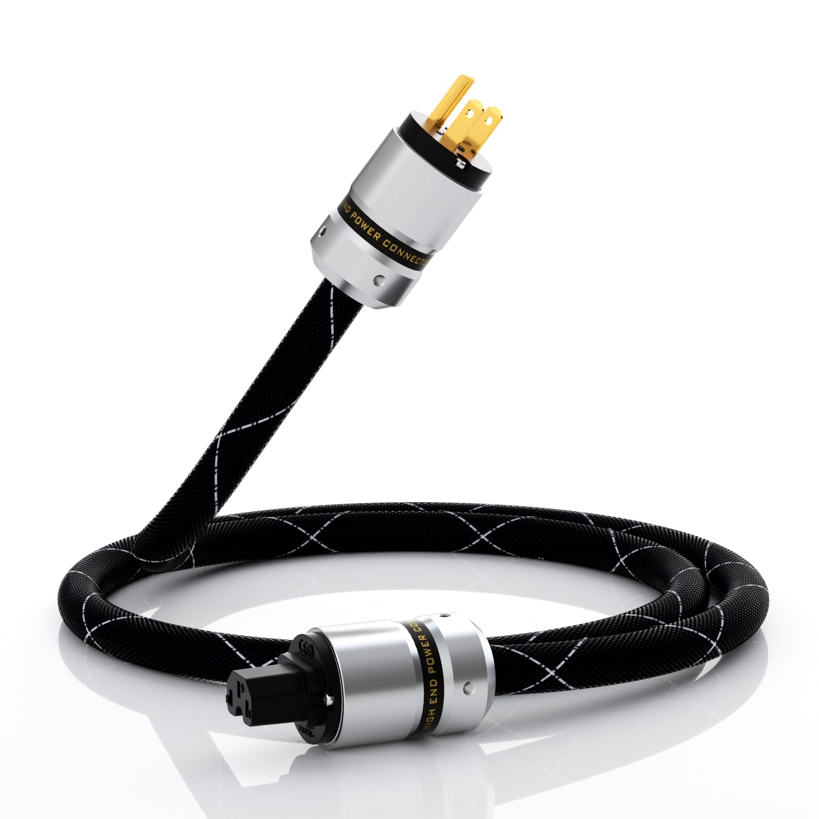 Monosaudio 12AWG HiFiオーディオ電源ケーブル 純銅 3ピン 125V/15A AC IEC320 C13コネクタ ロジウムメッキ電源プラグ オーディオ音質向 Amazon | Monosaudio 12AWG HiFiオーディオ電源ケーブル 純銅 3ピン