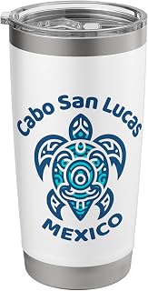 Cabo San Lucas Sea Turtle Los Cabos Souvenir Baja California Stainless Steel Insulated Tumbler