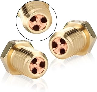APAAZO E3D V6 Clone-CHT Tip Nozzle Brass Copper Print Head 0.4mm High Flow Nozzl Compatible With 1.75mm Filament Fast Speed 3D Printer Accessories (Color : 0.4mm, Size : 2pcs)